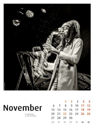 Women in Jazz 2023 - Kalender mit Photos von Frank Schindelbeck Jazzfotografie