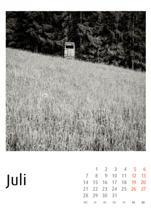 Hochsitzkalender 2025 - Fotografie Frank Schindelbeck