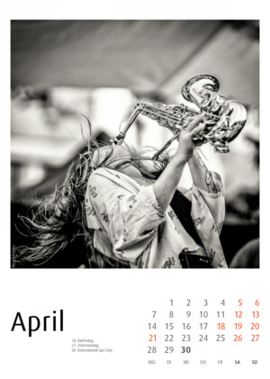 Jazzkalender Women in Jazz 2025 - Frank Schindelbeck