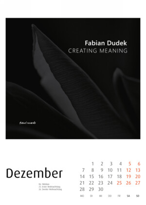fixcel records Cover - Kalender 2026