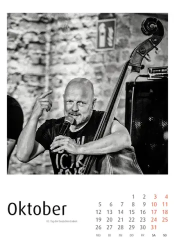 Enjoy Jazz Kalender 2026 - Fotos: Frank Schindelbeck Jazzofotgrafie